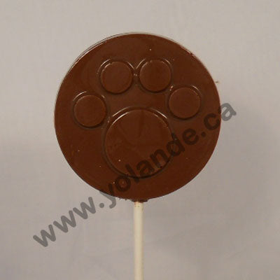Moule à chocolat Animal - Patte - Empreinte sur bâton - Suçon (S-G85)