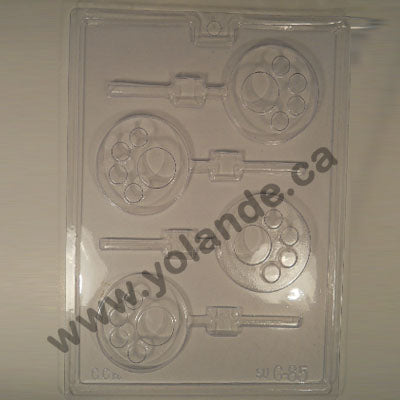 Moule à chocolat Animal - Patte - Empreinte sur bâton - Suçon (S-G85)