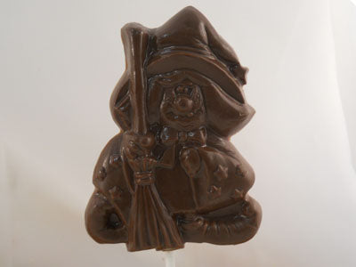 Moule à chocolat Halloween - Sorcière sur bâton - Suçon (S-H07)