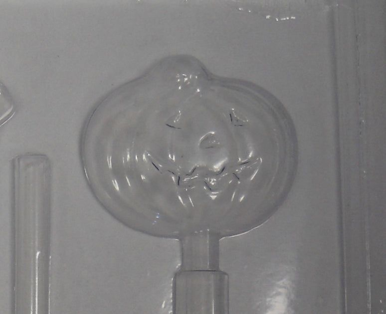 Moule à chocolat Halloween - Citrouille - Sorcière - Chauve-souris - Fantôme - Chat - Suçon (S-H111)