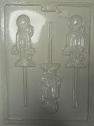 Moule à chocolat Halloween - Extraterrestre sur bâton - Suçon (S-H114)