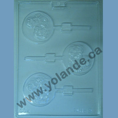 Moule à chocolat Halloween - Fantôme Boo - Suçon (S-H19)