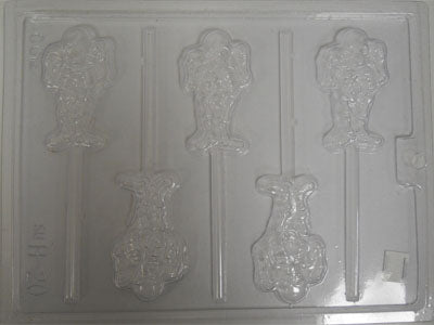 Moule à chocolat Halloween - Squelette sur bâton - Suçon (S-H20)