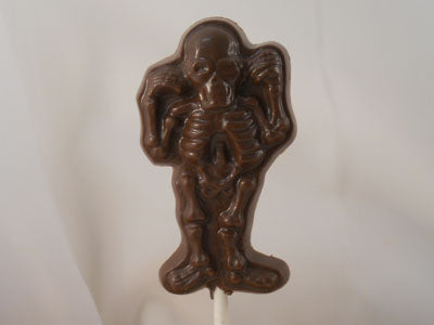 Moule à chocolat Halloween - Squelette sur bâton - Suçon (S-H20)