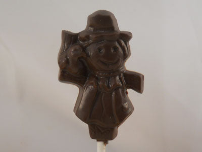 Moule à chocolat Halloween - Épouvantail sur bâton - Suçon (S-H26)