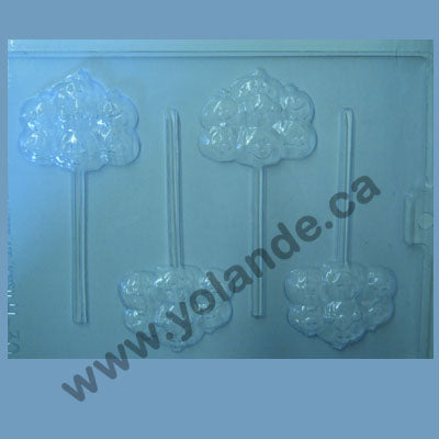 Moule à chocolat Halloween - Gang de Citrouilles - Suçon (S-H30)