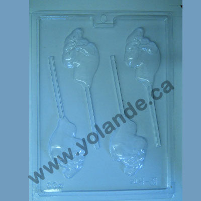 Moule à chocolat Halloween - Fantôme - Suçon (S-H31)