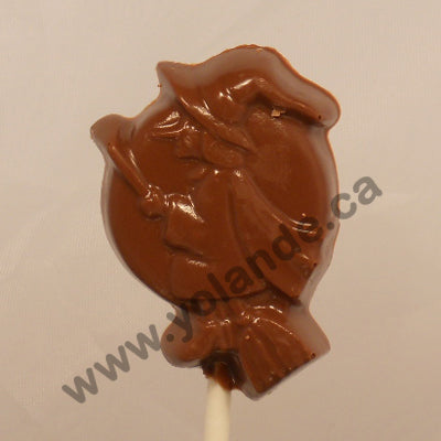 Moule à chocolat Halloween - Fantôme - Sorcière sur bâton - Suçon (S-H49)
