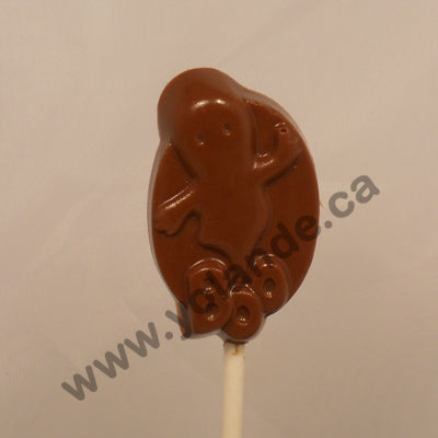 Moule à chocolat Halloween - Fantôme - Sorcière sur bâton - Suçon (S-H49)
