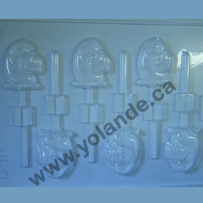 Moule à chocolat Halloween - Fantôme avec citrouille - Suçon (S-H51)