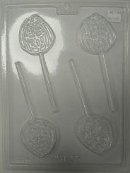 Moule à chocolat Halloween - Citrouille sur bâton - Suçon (S-H55)