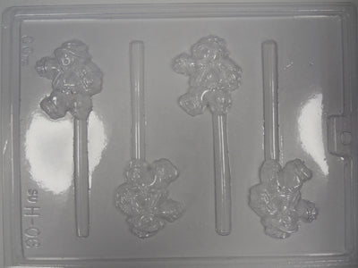 Moule à chocolat Halloween - Épouvantail sur bâton - Suçon (S-H06)