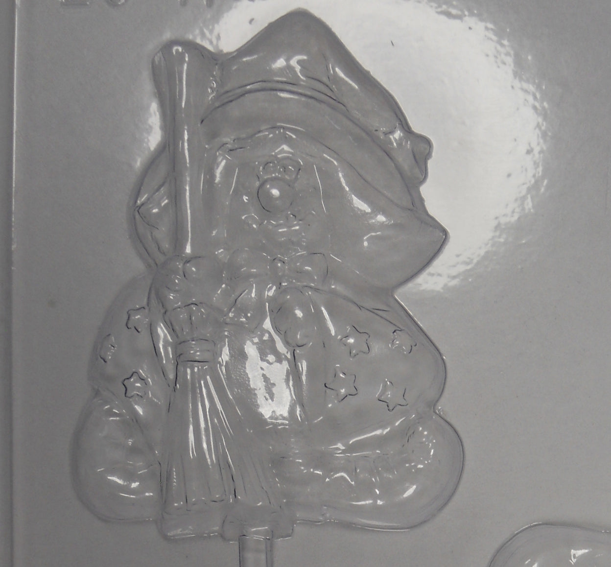 Moule à chocolat Halloween - Sorcière sur bâton - Suçon (S-H07)