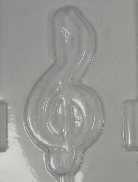 Moule à chocolat Musique - Clé de sol sur bâton - Suçon (S-M01)