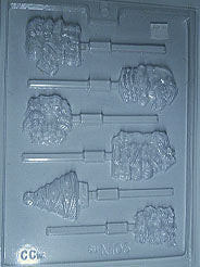 Moule à chocolat Noël - Assortie - Suçon (S-N105)