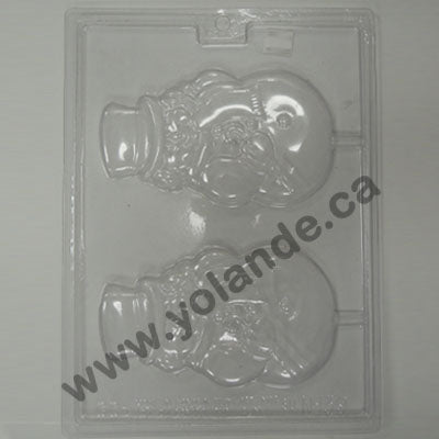 Moule à chocolat Noël - Bonhomme de neige sur bâton - Suçon (S-N139)