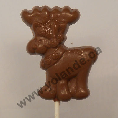 Moule à chocolat Noël - Renne sur bâton - Suçon (S-N147)