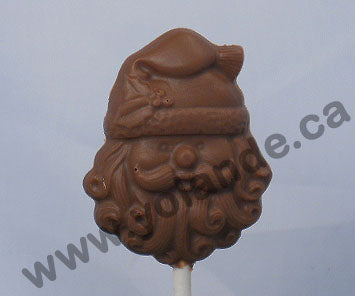 Moule à chocolat Noël - Père Noël sur bâton - Suçon (S-N18)