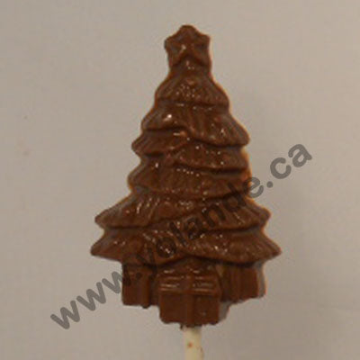 Moule à chocolat Noël - Sapin sur bâton - Suçon (S-N190)