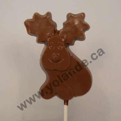 Moule à chocolat Noël - Renne sur bâton - Suçon (S-N201)