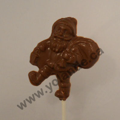 Moule à chocolat Noël - Père Noël sur bâton - Suçon (S-N213)