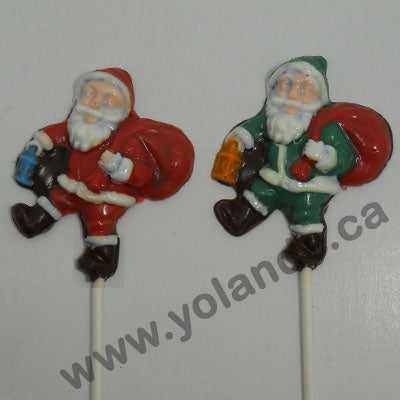 Moule à chocolat Noël - Père Noël sur bâton - Suçon (S-N213)