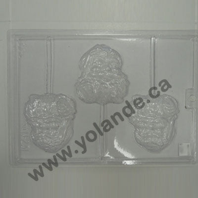 Moule à chocolat Noël - Père Noël sur bâton - Suçon (S-N231)