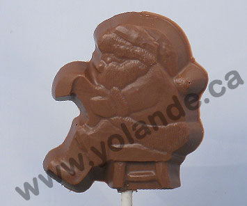 Moule à chocolat Noël - Père Noël sur bâton - Suçon (S-N23)