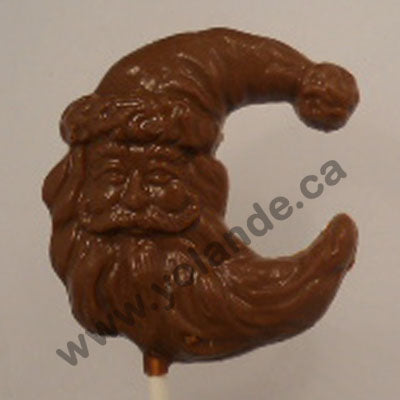 Moule à chocolat Noël - Père Noël étoile, Lune sur bâton - Suçon (S-N255)