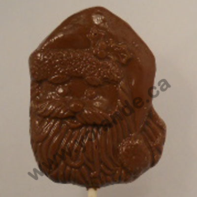 Moule à chocolat Noël - Père Noël étoile, Lune sur bâton - Suçon (S-N255)