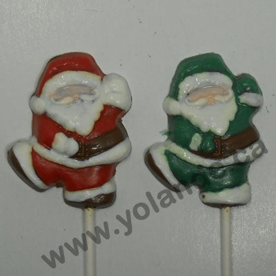 Moule à chocolat Noël - Père Noël sur bâton - Suçon (S-N261)
