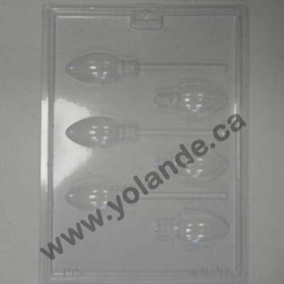 Moule à chocolat Noël - Lumière 3d sur bâton - Suçon (S-N267)