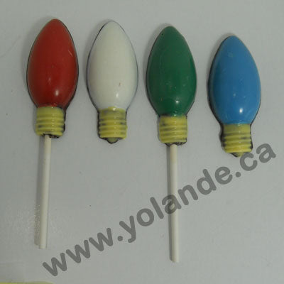 Moule à chocolat Noël - Lumière 3d sur bâton - Suçon (S-N267)