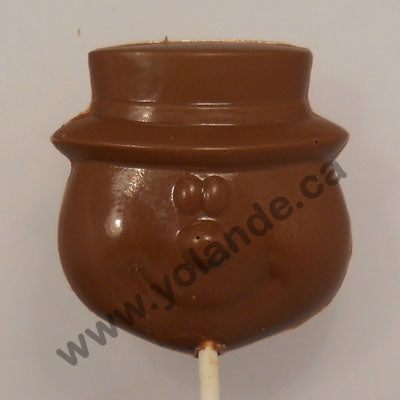 Moule à chocolat Noël - Bonhomme de neige sur bâton - Suçon (S-N304)