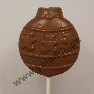 Moule à chocolat Noël - Boule sur bâton - Suçon (S-N36)