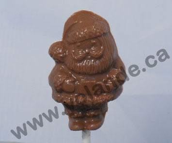 Moule à chocolat Noël - Père Noël sur bâton - Suçon (S-N56)
