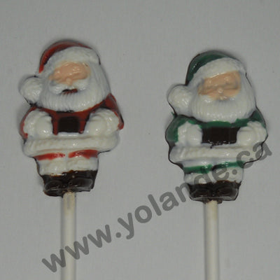 Moule à chocolat Noël - Père Noël sur bâton - Suçon (S-N56)