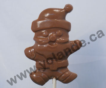 Moule à chocolat Noël - Poinsettia - Couronne - Bonhomme de neige - Père Noël sur bâton - Suçon (S-N58)