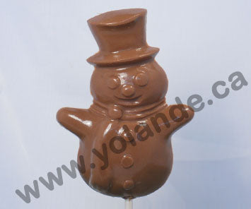 Moule à chocolat Noël - Poinsettia - Couronne - Bonhomme de neige - Père Noël sur bâton - Suçon (S-N58)