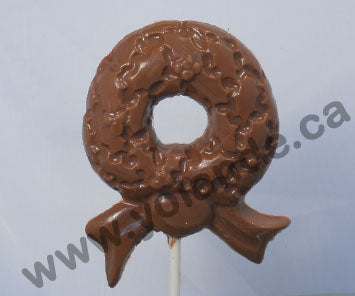 Moule à chocolat Noël - Poinsettia - Couronne - Bonhomme de neige - Père Noël sur bâton - Suçon (S-N58)