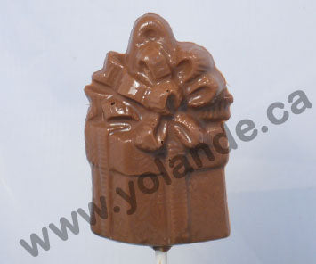 Moule à chocolat Noël - Cadeau sur bâton - Suçon (S-N59)