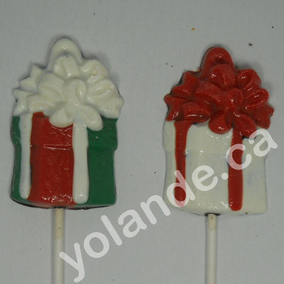 Moule à chocolat Noël - Cadeau sur bâton - Suçon (S-N59)