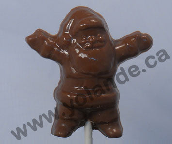 Moule à chocolat Noël - Père Noël sur bâton - Suçon (S-N85)