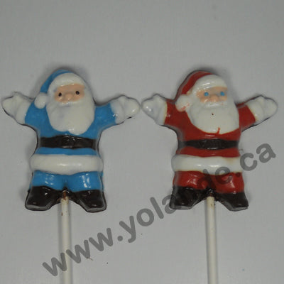 Moule à chocolat Noël - Père Noël sur bâton - Suçon (S-N85)
