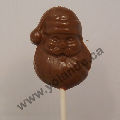 Moule à chocolat Noël - Père Noël sur bâton - Suçon (S-N88)