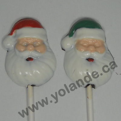 Moule à chocolat Noël - Père Noël sur bâton - Suçon (S-N88)