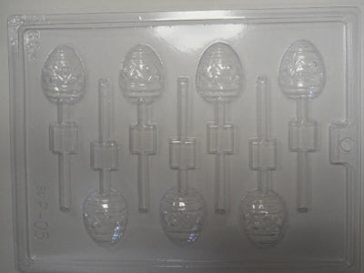 Moule à chocolat de Pâques - Oeuf sur bâton - Suçon (S-P05)