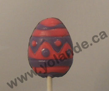 Moule à chocolat de Pâques - Oeuf sur bâton - Suçon (S-P05)