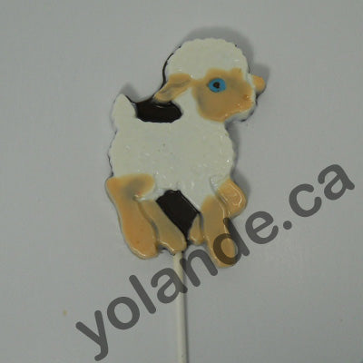 Moule à chocolat de Pâques - Mouton - agneau sur bâton - Suçon (S-P08)