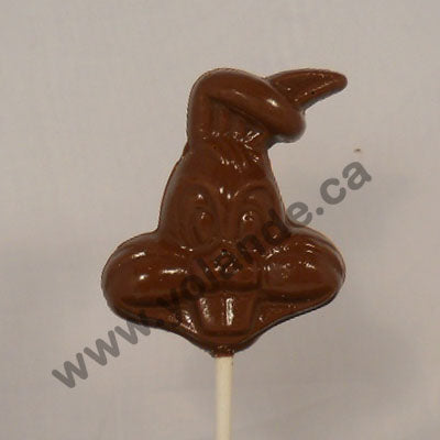 Moule à chocolat de Pâques - Tête de lapin sur bâton - Suçon (S-P09)